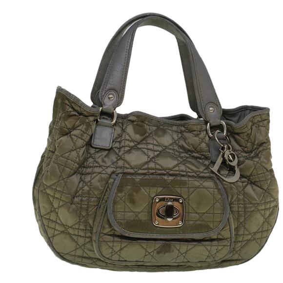 DIOR Canage Hand Bag Nylon Gray - Picture 1 of 16